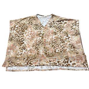 Oddy Leopard Print Short Sleeve Tee Women's One Size